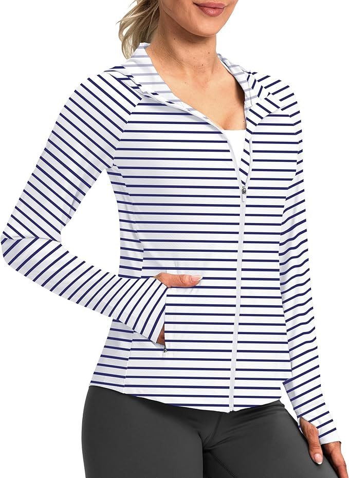 G Gradual Women's UPF 50+ Sun Protection Hoodie Jacket Lightweight Zip Up Jackets Long Sleeve Shi... | Amazon (US)
