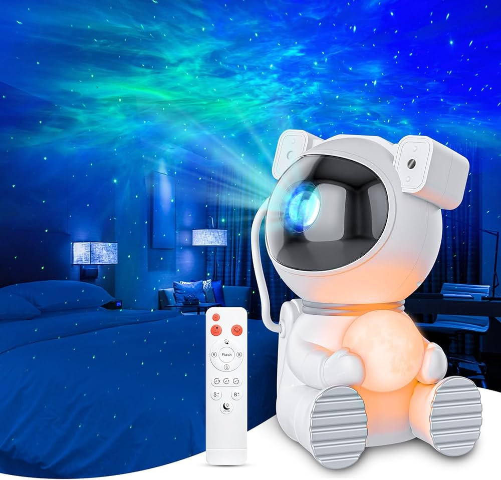 Astronaut Galaxy Projector, Star Projector with Timer and Remote, Night Light with Moon Lamp, LED... | Amazon (US)