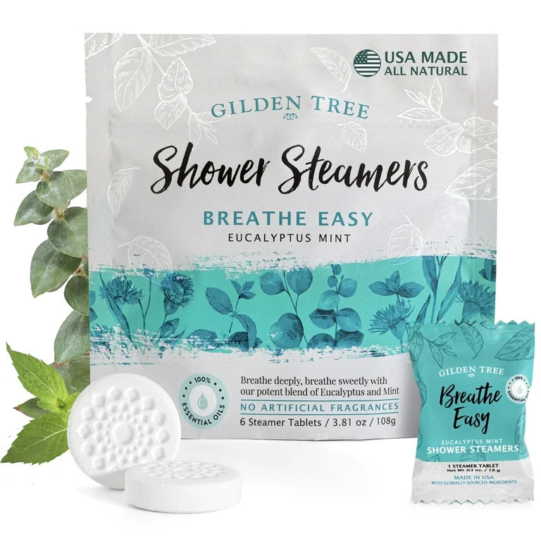 Gilden Tree Essential Oils Shower Steamers 100% Pure Eucalyptus Mint Long Lasting, Individually W... | Walmart (US)