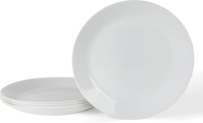 Martha Stewart Opalton 6-Piece 10-Inch Dinner Plates – Chip and Break Resistant Opal Glass Plat... | Amazon (US)