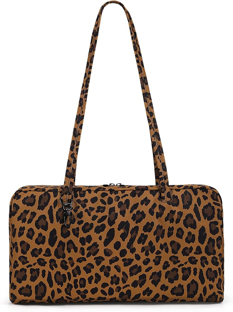 Slouchy Tote Bags Nylon Bowler Bag for Women Hobo Bags Large Shoulder Bag for Travel Work College | Amazon (US)
