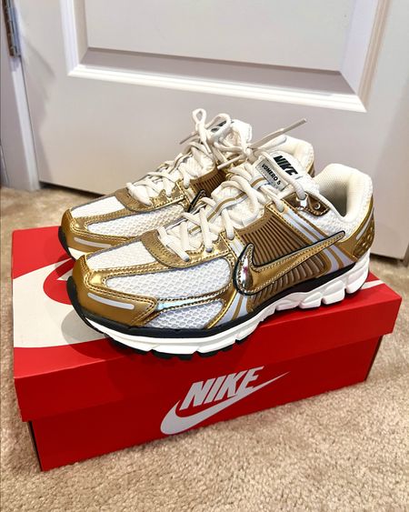 These Nikes are so good for the season!!! The gold metallic gives it a good flare. Fits true to size and so comfy!!

#LTKActive #LTKStyleTip #LTKShoeCrush
