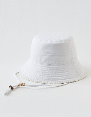 Aerie Beaded Strap Bucket Hat | Aerie