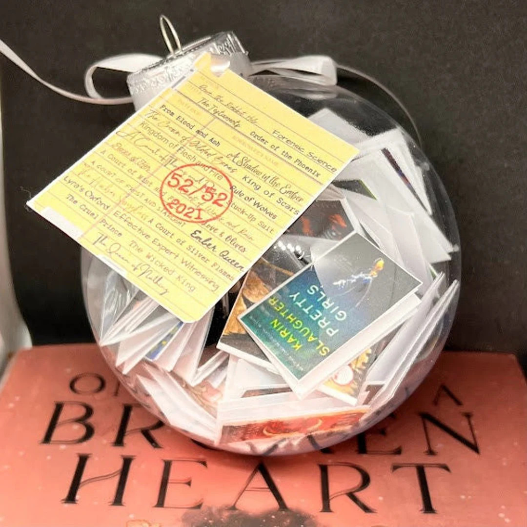 Custom Year of Books Ornament, Booktok-inspired - Etsy | Etsy (US)