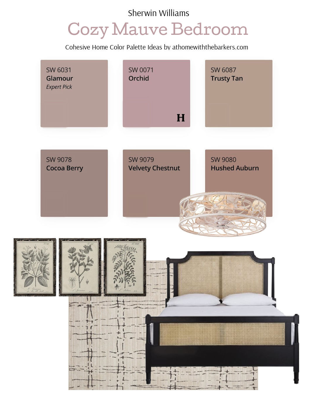 Cozy mauve bedroom 

 #LTKHome