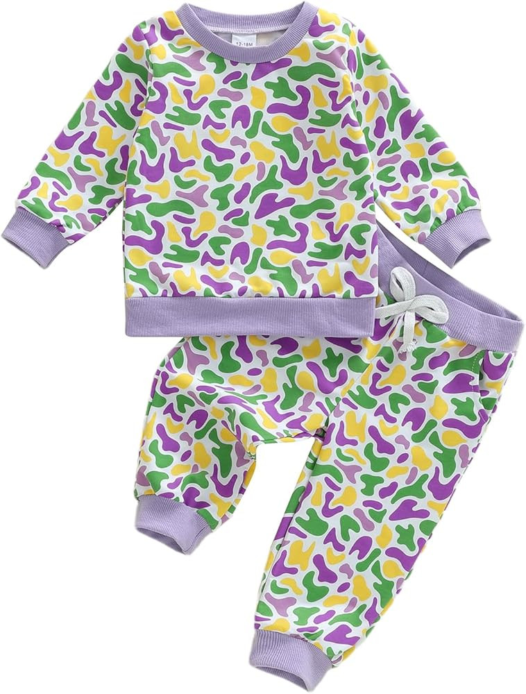 Toddler Boy Fall Winter Clothes Baby Camo Hunting Outfits Retro Pullover Sweatshirts + Camouflage... | Amazon (US)