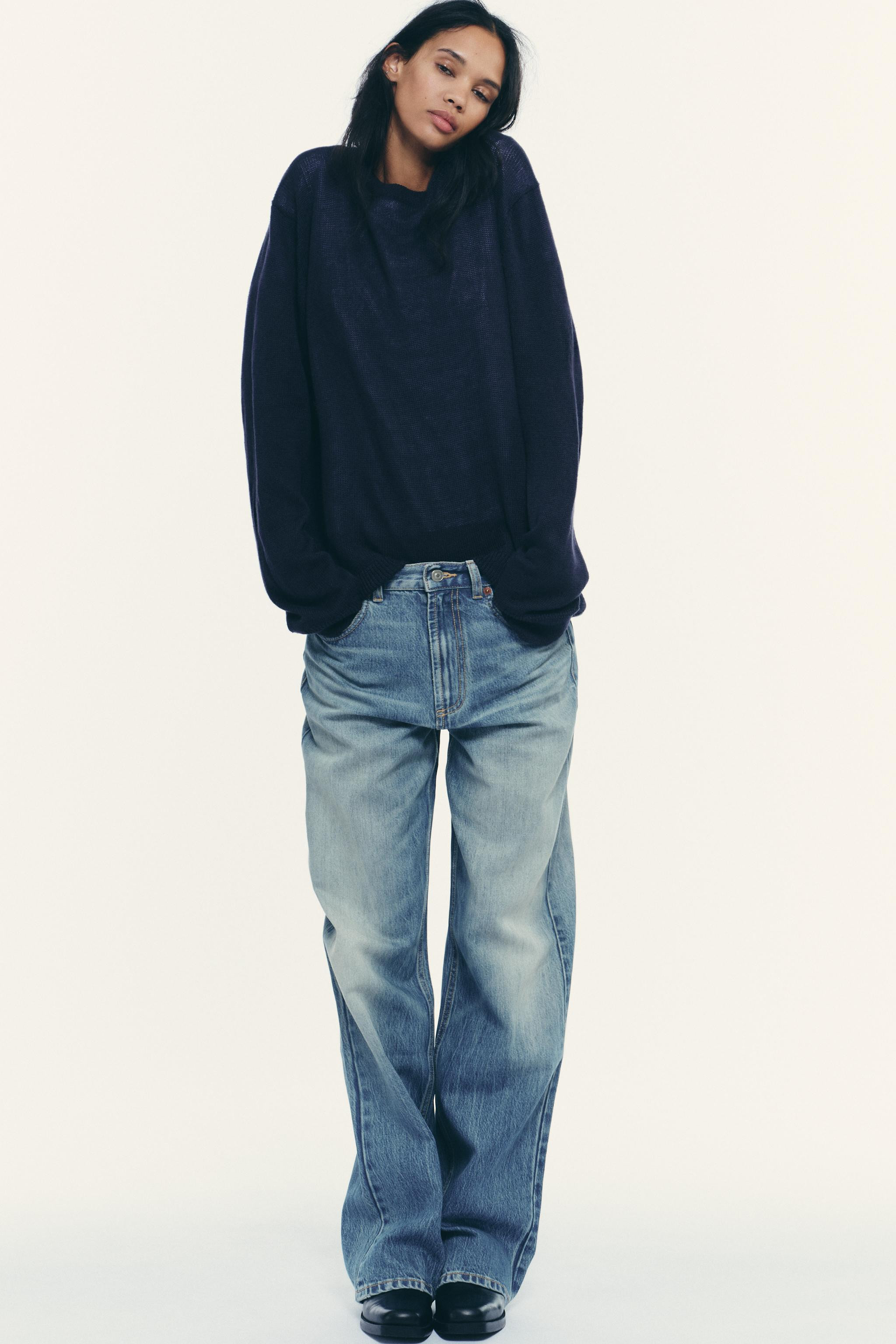 TRF HIGH WAIST WIDE LEG FULL LENGTH JEANS | Zara US