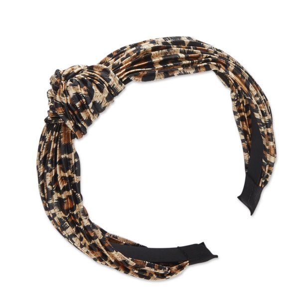 Wild Primrose by scünci Knotted Leopard Print Headband | Walmart (US)