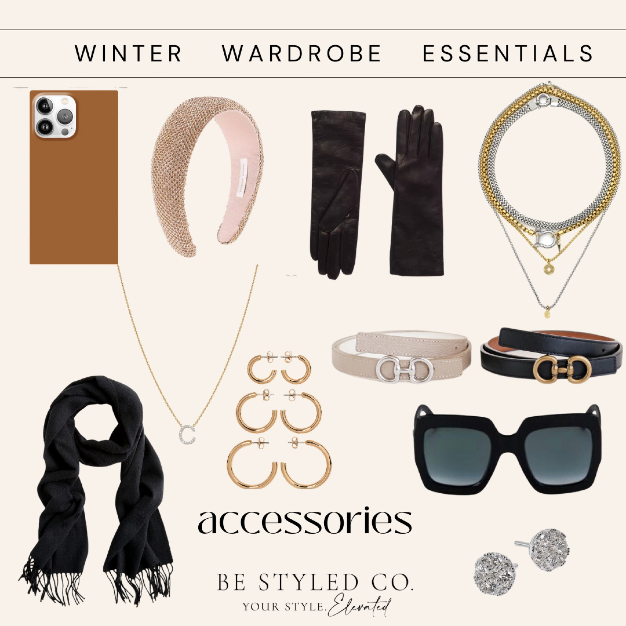 Winter wardrobe accessories - belts jewelry sunglasses and more #LTKHoliday 

#LTKSeasonal #LTKGiftGuide