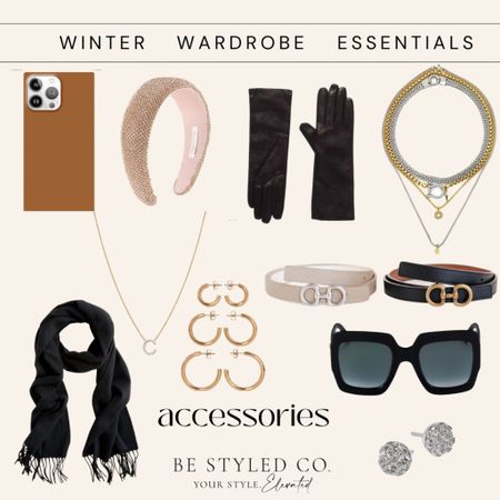 Winter wardrobe accessories - belts jewelry sunglasses and more #LTKHoliday 

#LTKSeasonal #LTKGiftGuide