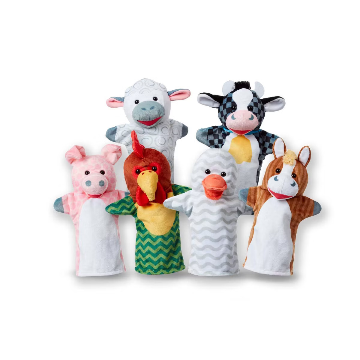 Melissa & Doug Barn Buddies Hand Puppets 6pc | Target