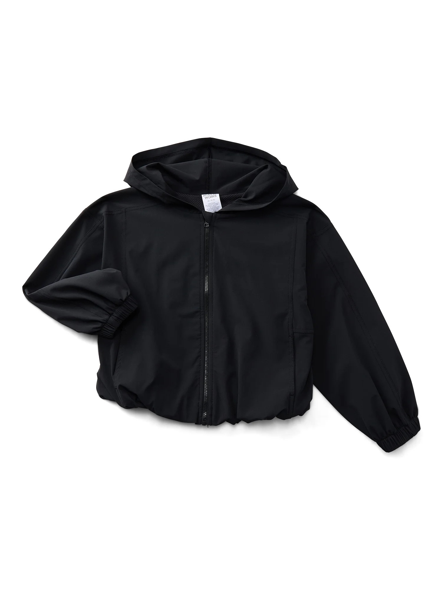 Athletic Works Girls Active Full Zip Woven Jacket, Sizes 4-18 | Walmart (US)