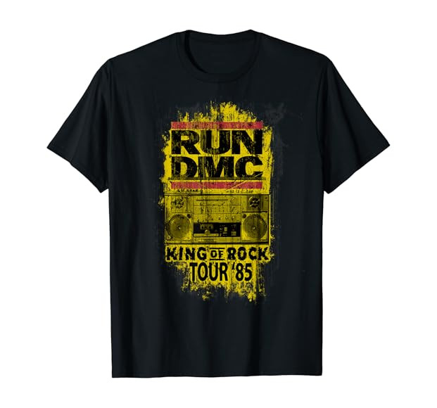 Run DMC Official King Of Rock Tour '85 T-Shirt | Amazon (US)
