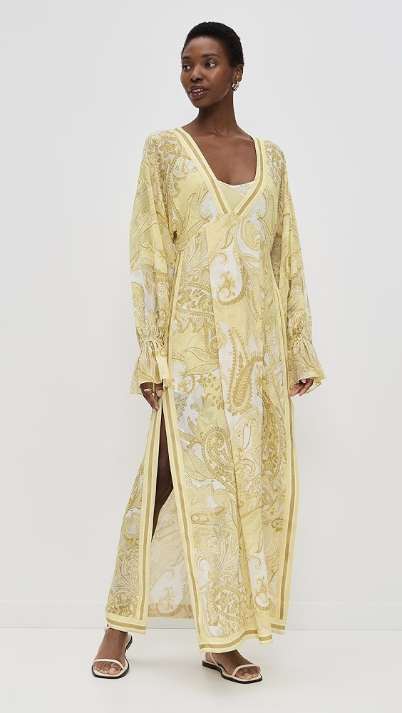 Hemant and Nandita Kaftan with Printed Slip Dress | Shopbop | Shopbop