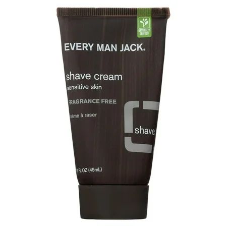 Every Man Jack Shave Cream Fragrance Free - Shave Cream - 1 FL oz. | Walmart (US)