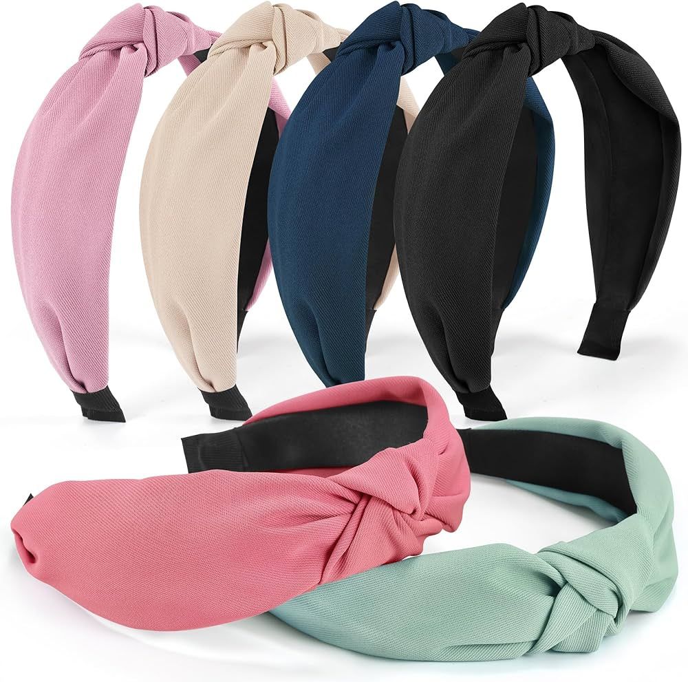 Headbands for Women Girls - 6PCS Stylish Top Knotted Headbands - Knotted Headband For Women - Hea... | Amazon (US)