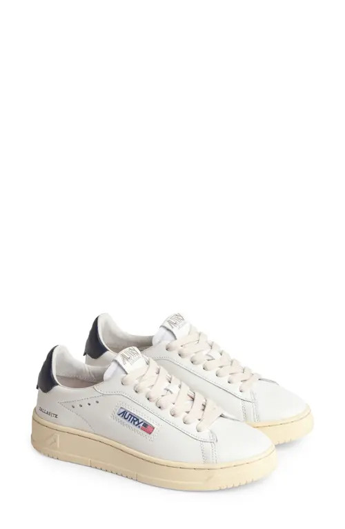 AUTRY Dallas Low Top Sneaker in Leather White at Nordstrom, Size 6Us | Nordstrom