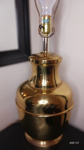 vintage brass ginger jar table lamp Hollywood Regency Style mid century | eBay US