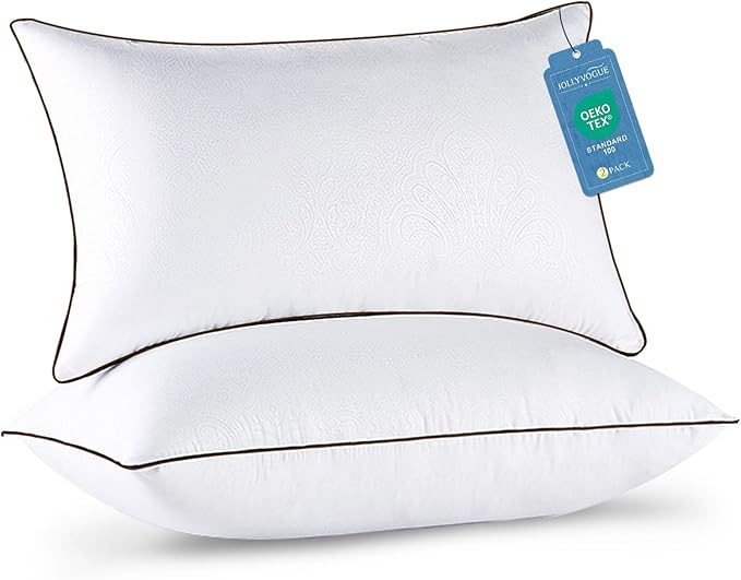 JOLLYVOGUE King Size Pillows Set of 2 for Sleeping, Soft and Supportive Bed Pillows with Down Alt... | Amazon (US)