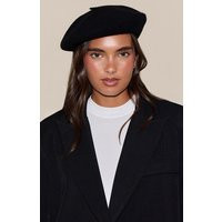 Black Soft Knit Beret Hat | PrettyLittleThing US