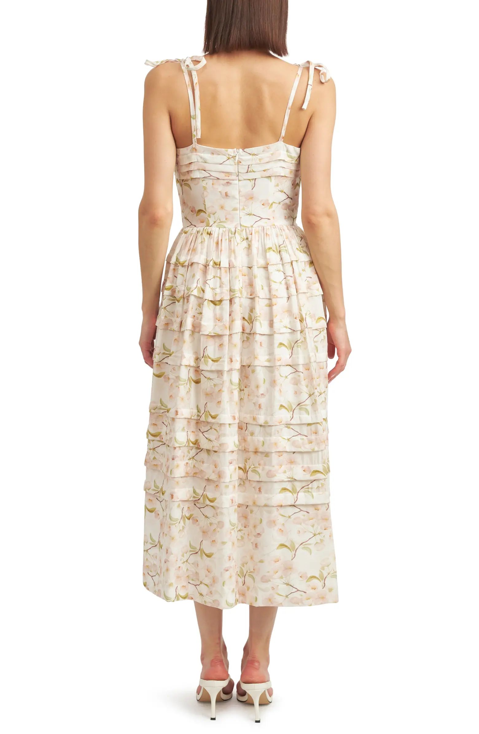 Callie Floral Midi Dress | Nordstrom