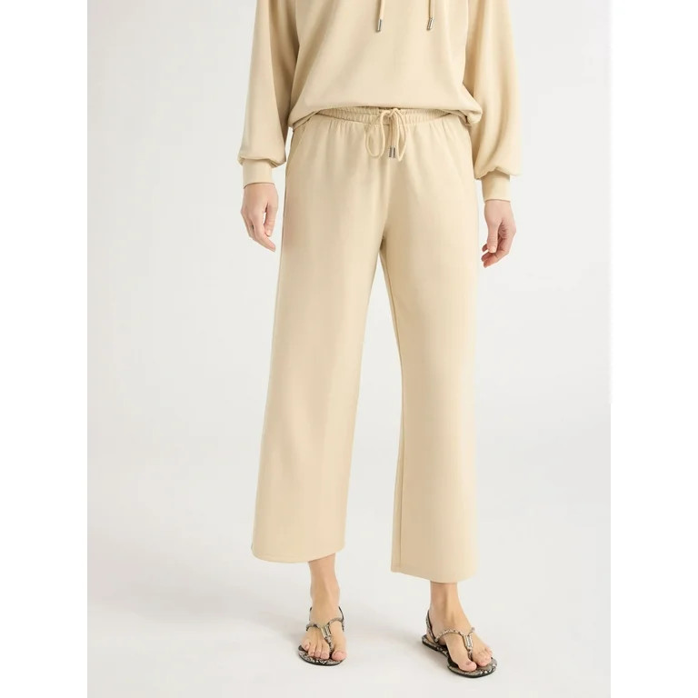 Scoop Women's Ultimate ScubaKnit Cropped Lounge Pants, Size XS-XXL | Walmart (US)