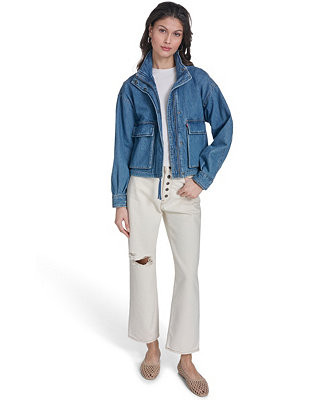 Women's Cropped Surplus Jacket | Macy's