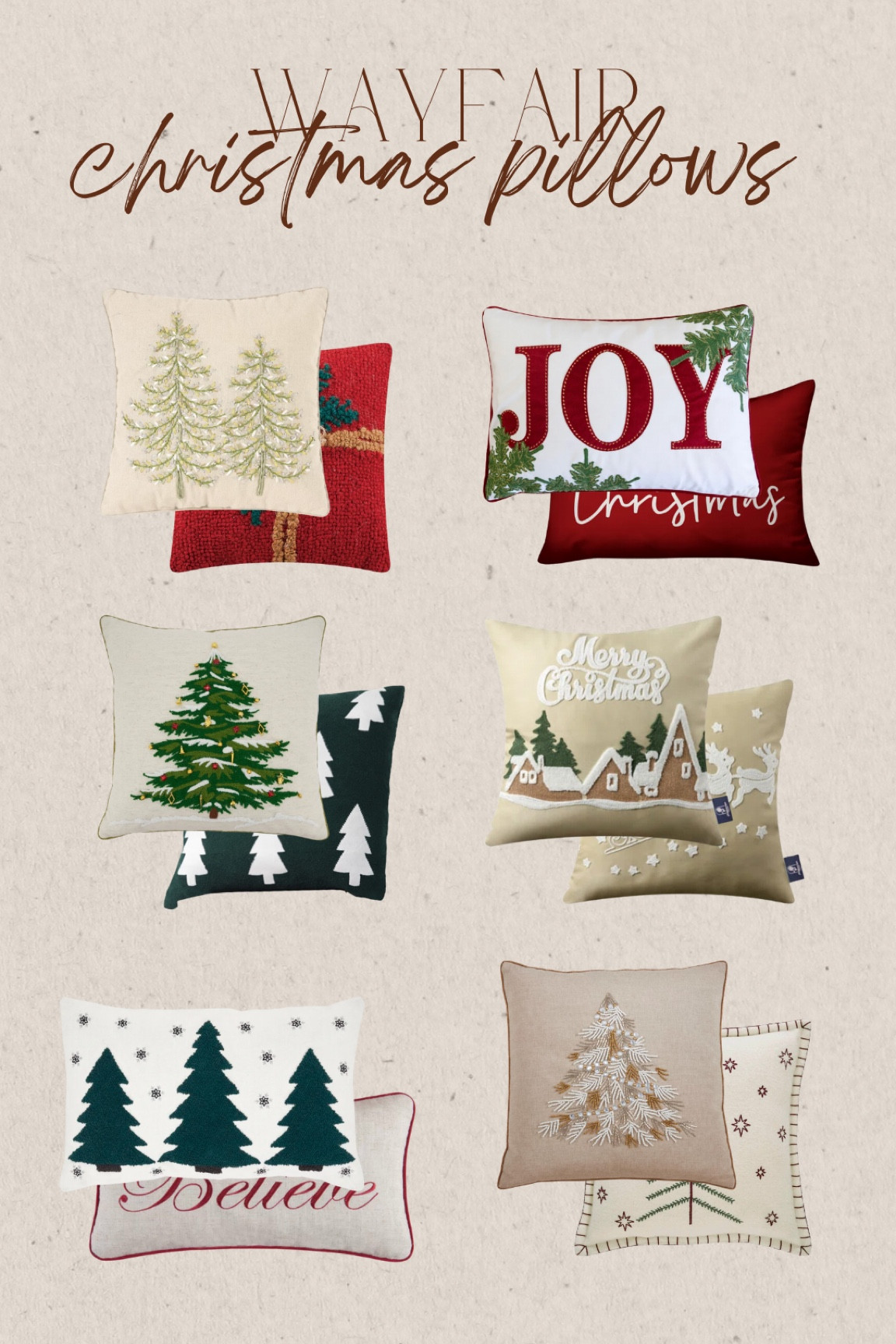 Wayfair Christmas pillows

#LTKSeasonal #LTKFindsUnder50 #LTKHoliday
