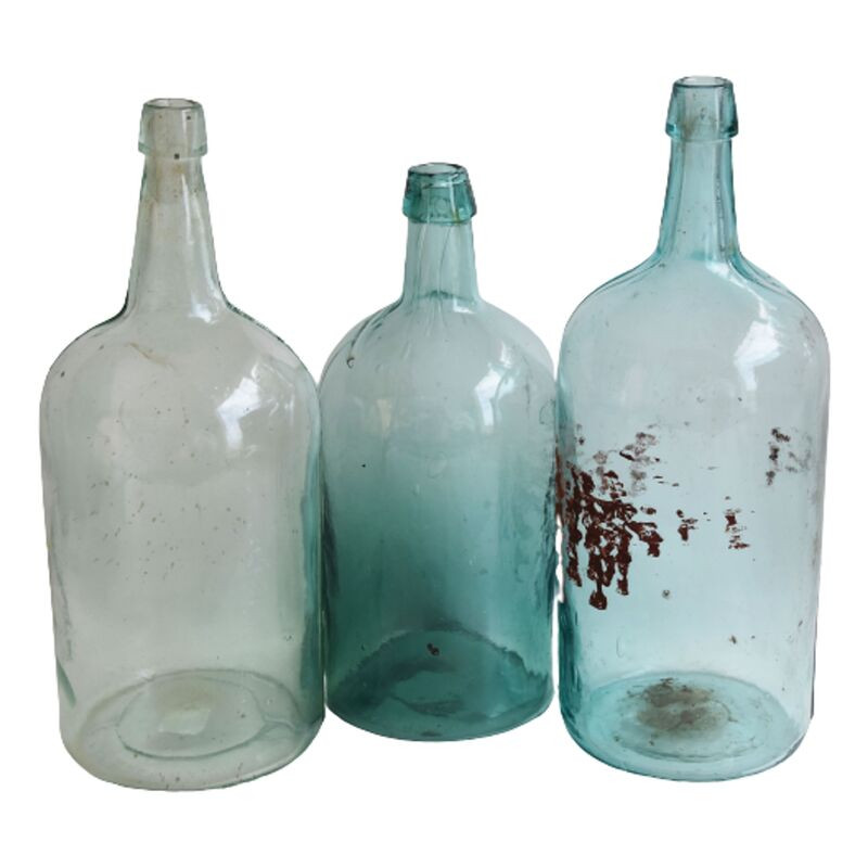 Antique Tall French Wine Bottles, S/3 | One Kings Lane
