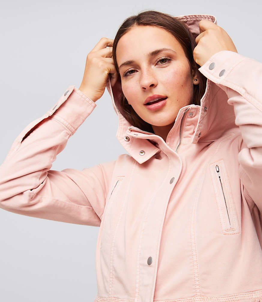 Hooded Utility Jacket | LOFT