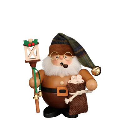 Christian Ulbricht Smoker - Santa with Lanter (Natural) | Wayfair North America