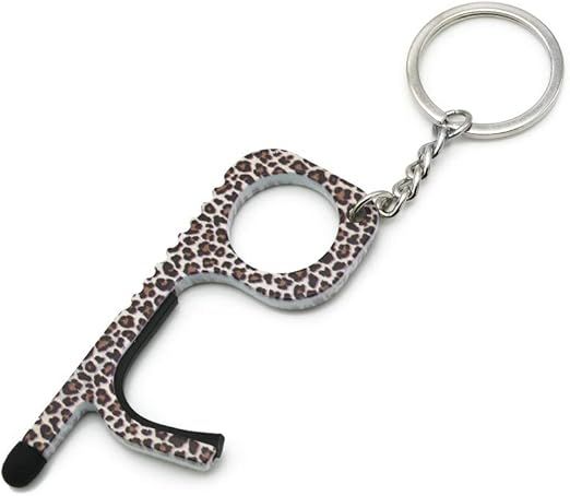 No Touch Door Opener Tool Key Rings with Leopard Pattern for Women Girls, Touchless Multitool Doo... | Amazon (US)
