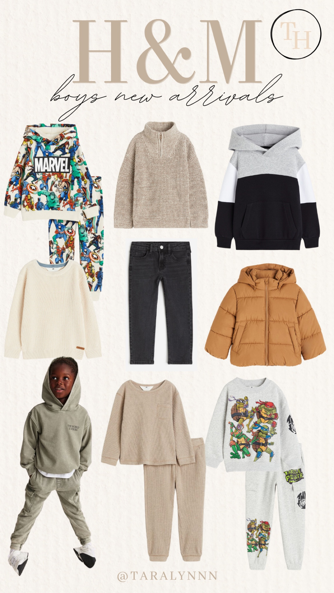 H&M boy new arrivals! 

#h&m #hm #marvel #boys #ninjaturtles #boyoutfit #falloutfit #matchingset #coat #sweat #fall #jeans #fallclothing #outfitideas #LTKunder50 

#LTKfamily #LTKkids