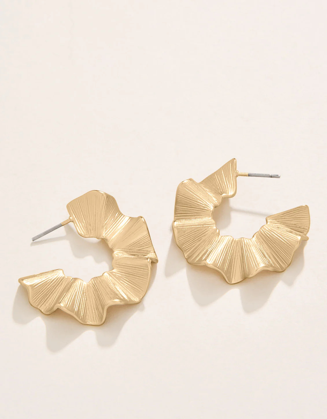 Ruffle Hoop Earrings | Spartina 449
