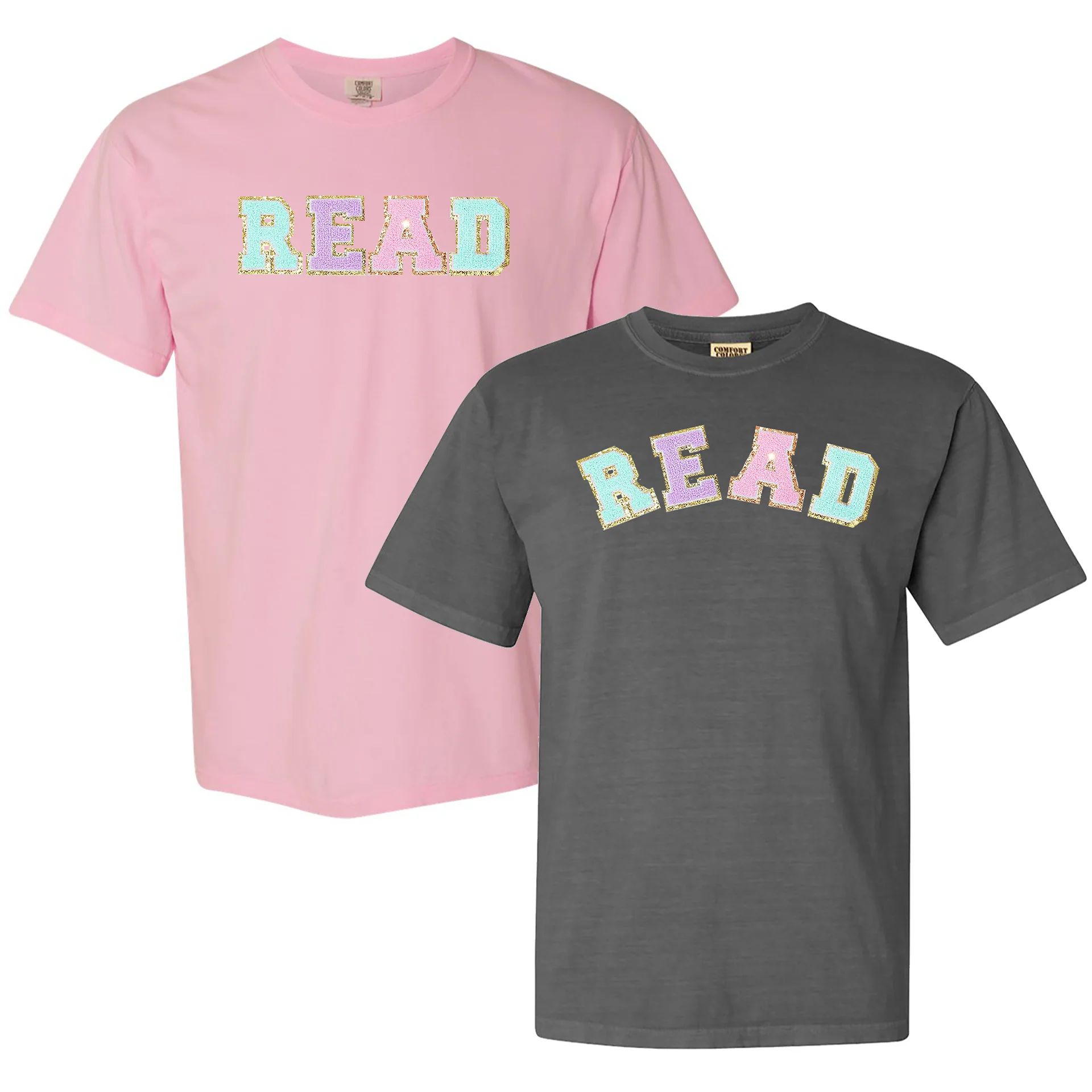 Read Letter Patch Comfort Colors T-Shirt | United Monograms
