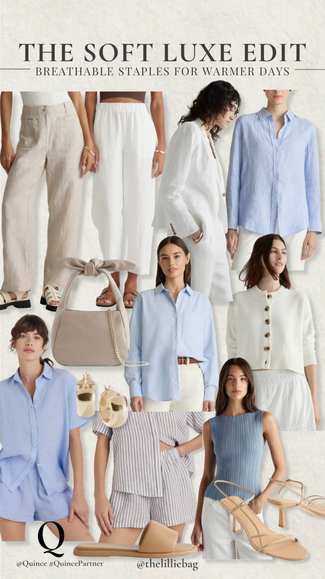 The soft luxe edit 🤍✨

Breathable staples for warmer days — sharing some of my favorite linen pieces, easy sets, and elevated basics that feel light, effortless, and so put together 🙌🏼

Perfect for spring, summer, travel, and everyday wear… these are the pieces you’ll keep reaching for ☀️

@Quince #QuincePartner

spring outfits 2026, summer outfits, vacation outfits, linen pieces, linen sets, sandals, pajama sets, business casual, work outfits, travel outfits, elevated basics.

#LTKootd #LTKSeasonal
