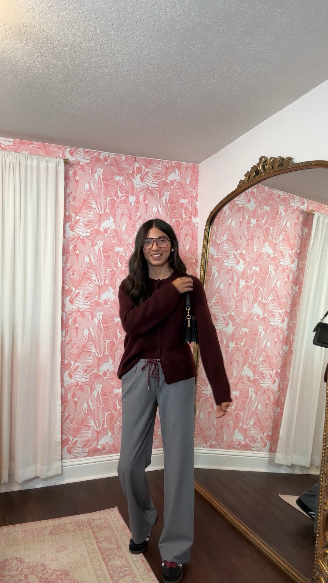 fall outfit, casual outfits, fall outfit Inspo, cardigan, adidas sneakers, coach bag, autumn outfit, outfit ideas