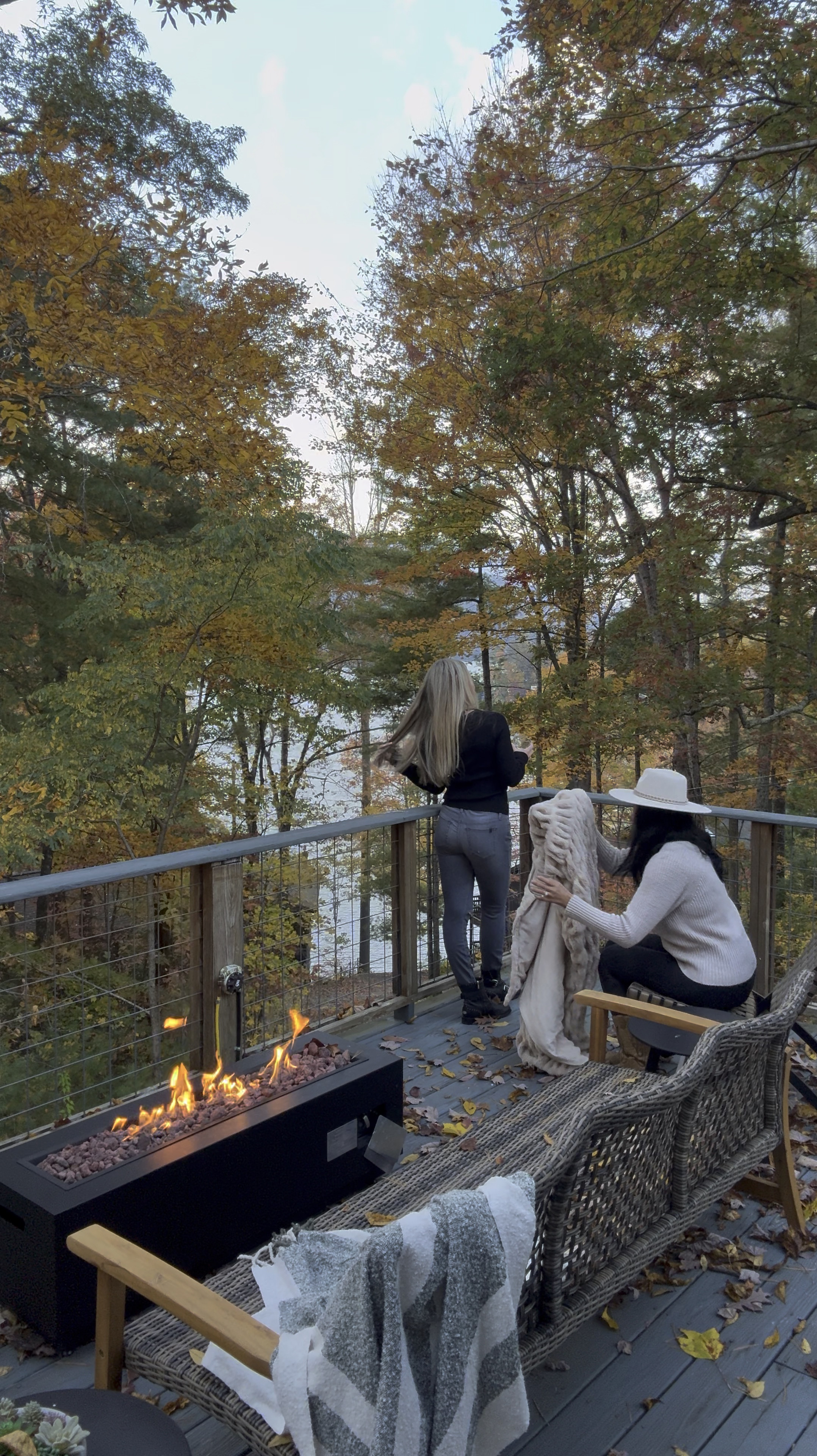 Cozy deck that keeps you warm and holds up well to the elements! Our Airbnb in Lake Santeetlah, NC. 

#LTKStyleTip #LTKTravel #LTKHome