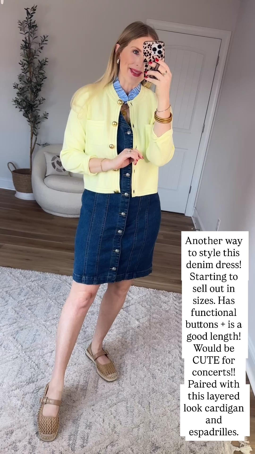 Walmart try on, denim dress 

#LTKootd