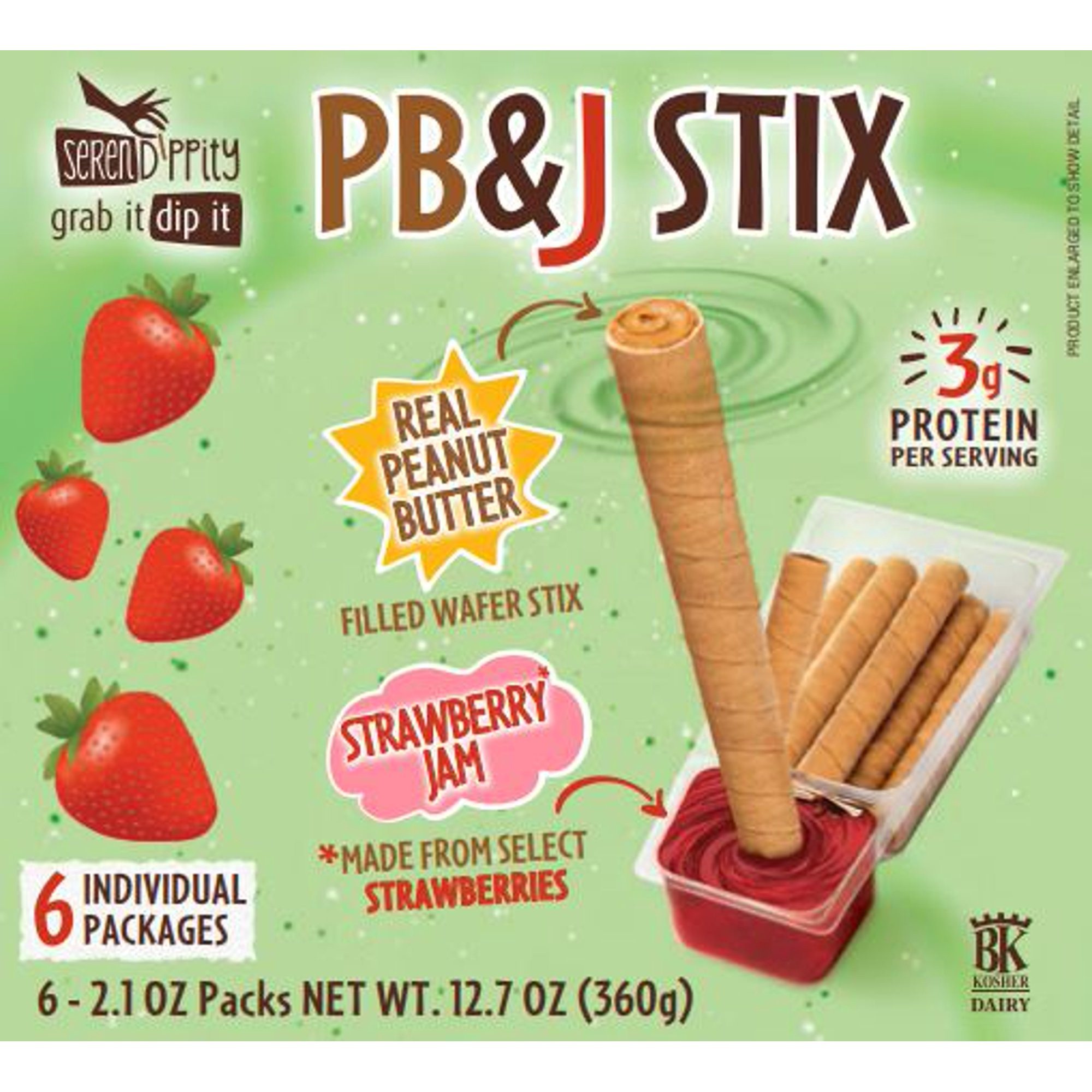 Serendippity - Peanut Butter Sticks with Strawberry Jam (6/2.1oz) | Walmart (US)