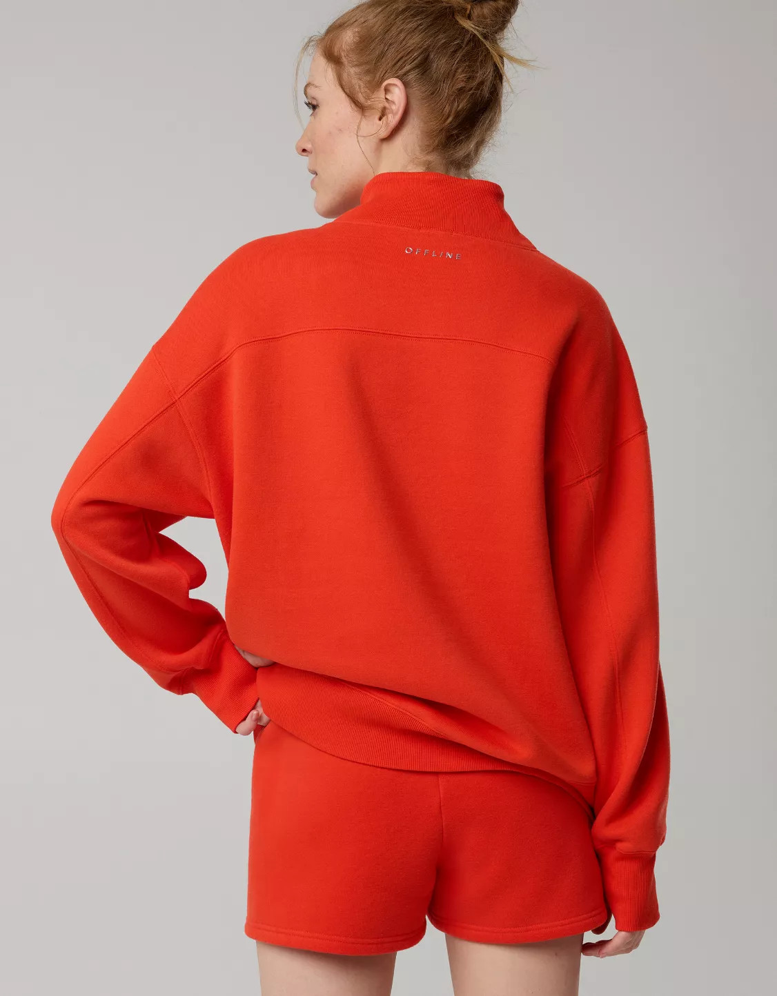 OFFLINE By Aerie Cloud Fleece Oversized Mockneck Sweatshirt | Aerie