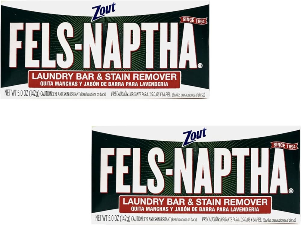 Fels Naptha Laundry Soap Bar & Stain Remover - Pack of 2 by Fels Naptha | Amazon (US)