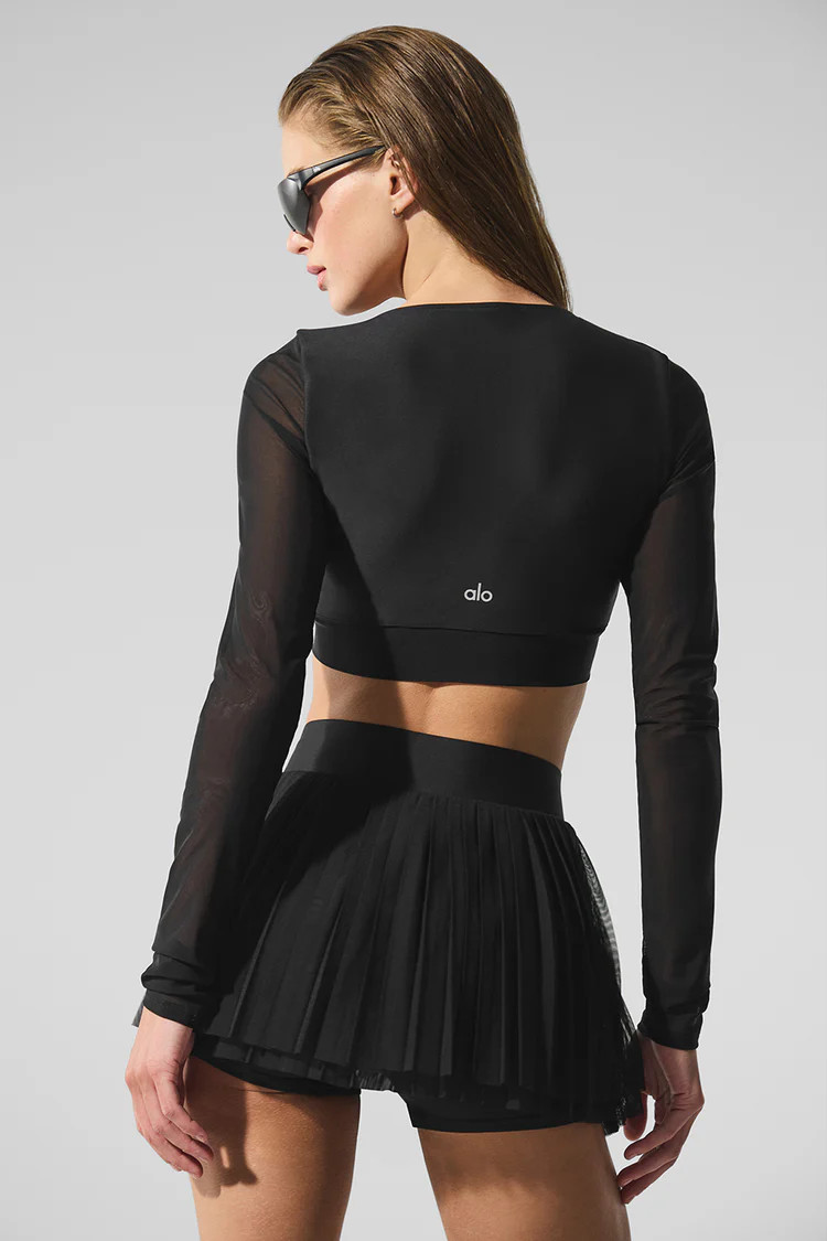 Airlift Mesh Divine Long Sleeve Bra | Alo Yoga (US)
