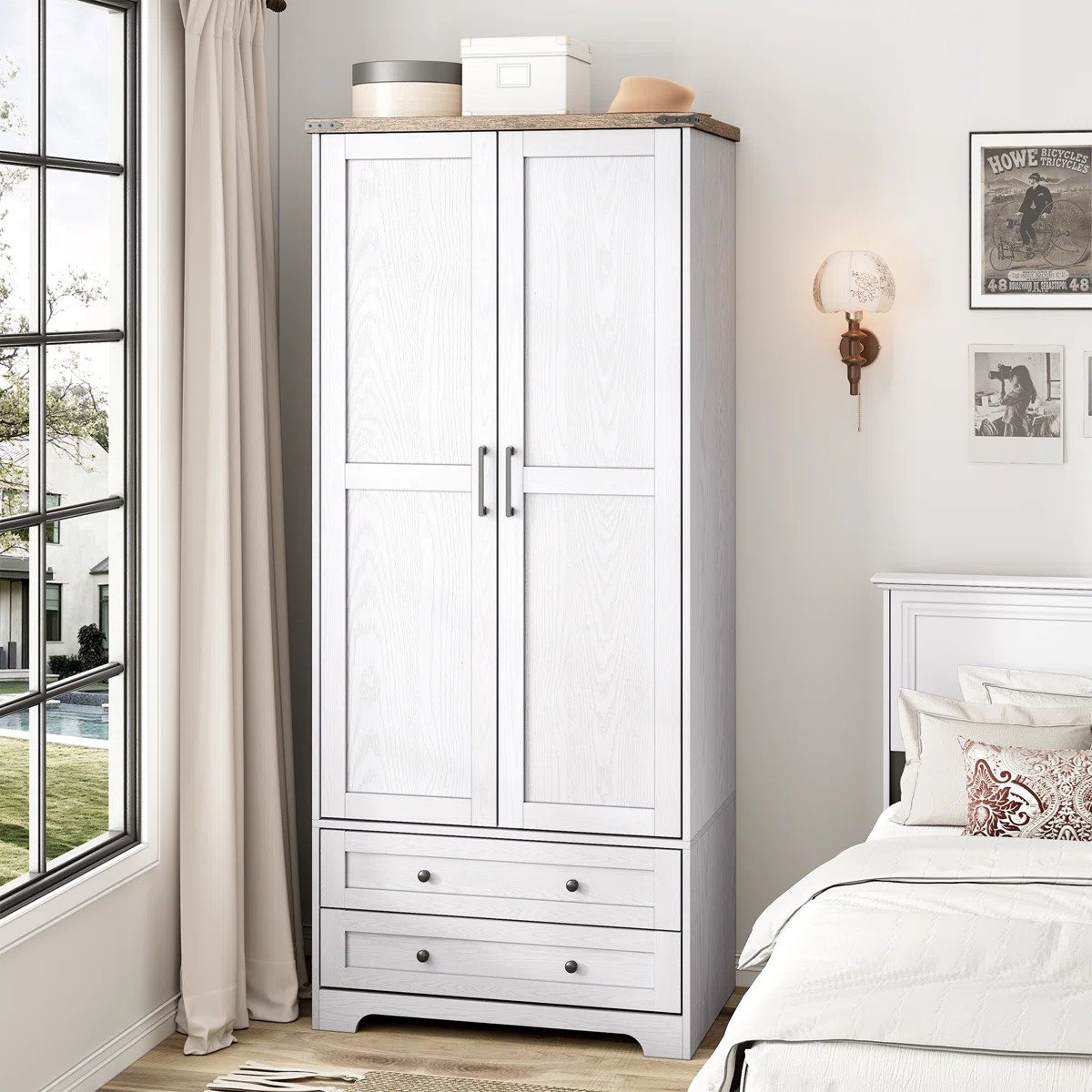 American Country Vintage Armoire | Wayfair North America