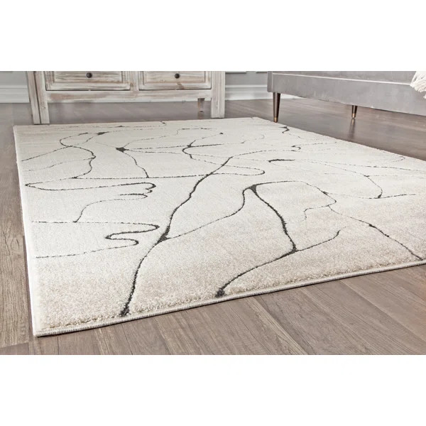 Chevron Ivory Area Rug | Wayfair North America