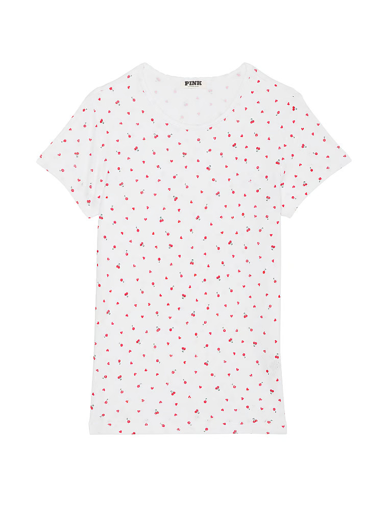 Cotton Heart Pointelle Baby Tee | Victoria's Secret (US / CA )