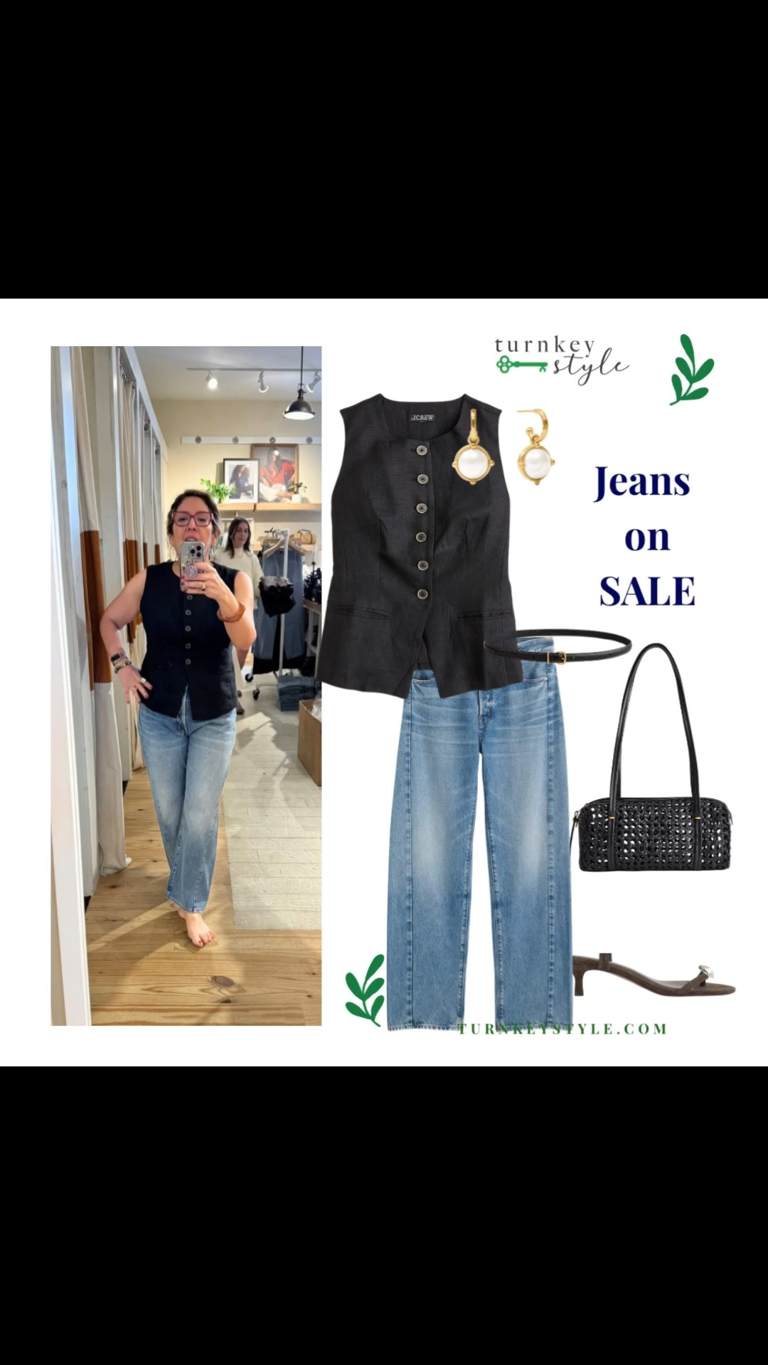 My new favorite jeans are on sale. These barrel jeans are amazing. Did I mention they are on sale. 

I’m Elisa, a wardrobe stylist, founder of Turnkey Style, and author of The Style Advantage: I Say What HR Can’t. I work with professionals and corporate teams to help them show up authentically, on brand, and with confidence. I’m also a mom of two grown boys, a wife, a post-menopausal woman in business, 5’4”, a size 14/16 on the bottom and L on top. I’ve been everything from a size 10–18+, which is why fit, function, and real life always come first.

#LTKgrwm #LTKootd #LTKSaleAlert