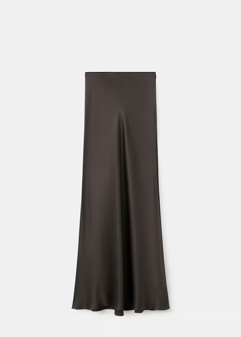 Satin maxi-skirt | Mango (US/MX/AU)
