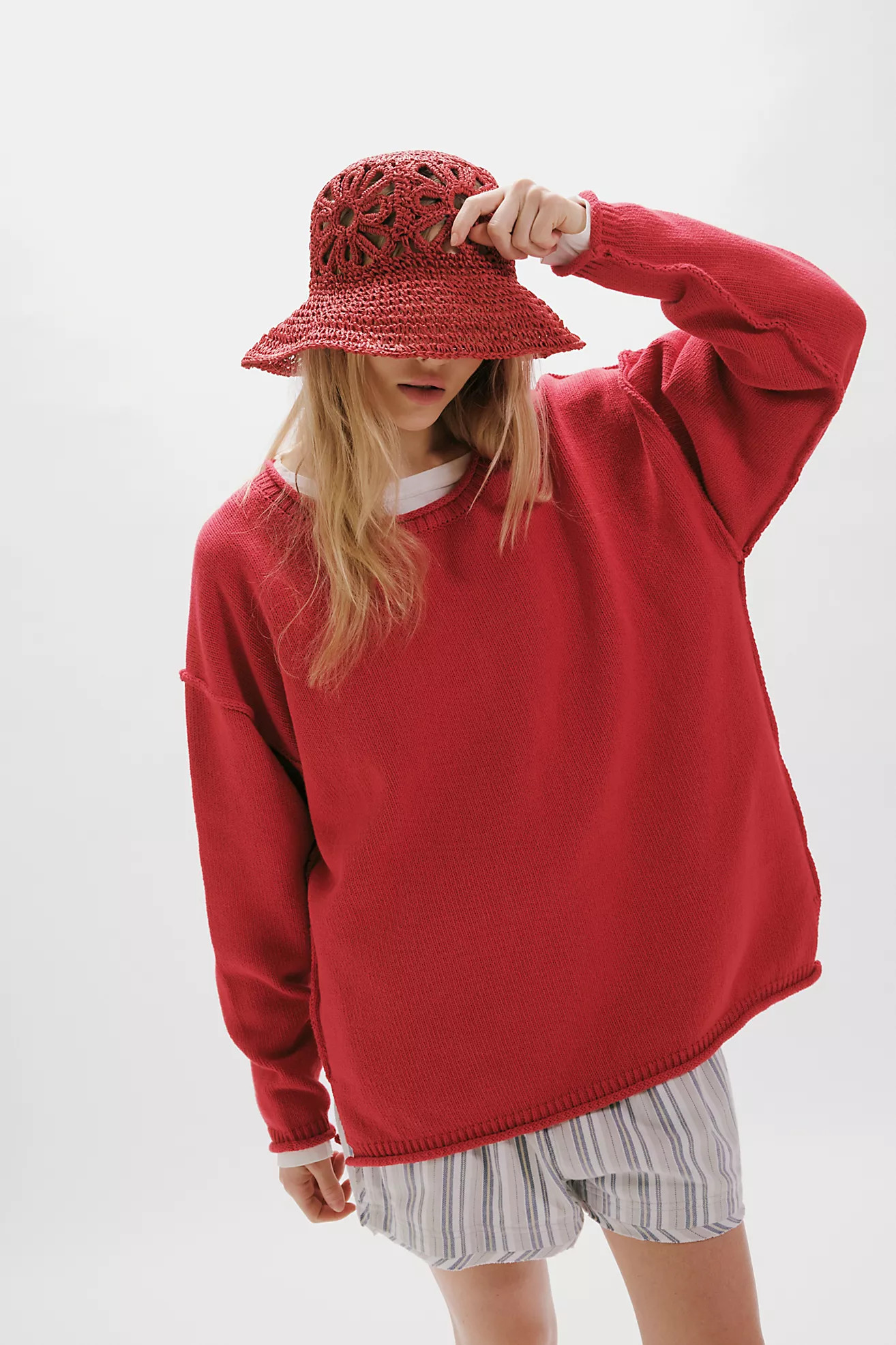 Cut-Out Daisy Straw Hat | Free People (Global - UK&FR Excluded)