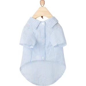 Frisco Striped Lightweight Dog & Cat Button Up Shirt, X-Large | Chewy.com